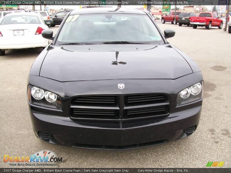 2007 Dodge Charger AWD Brilliant Black Crystal Pearl / Dark Slate Gray/Light Slate Gray Photo #9