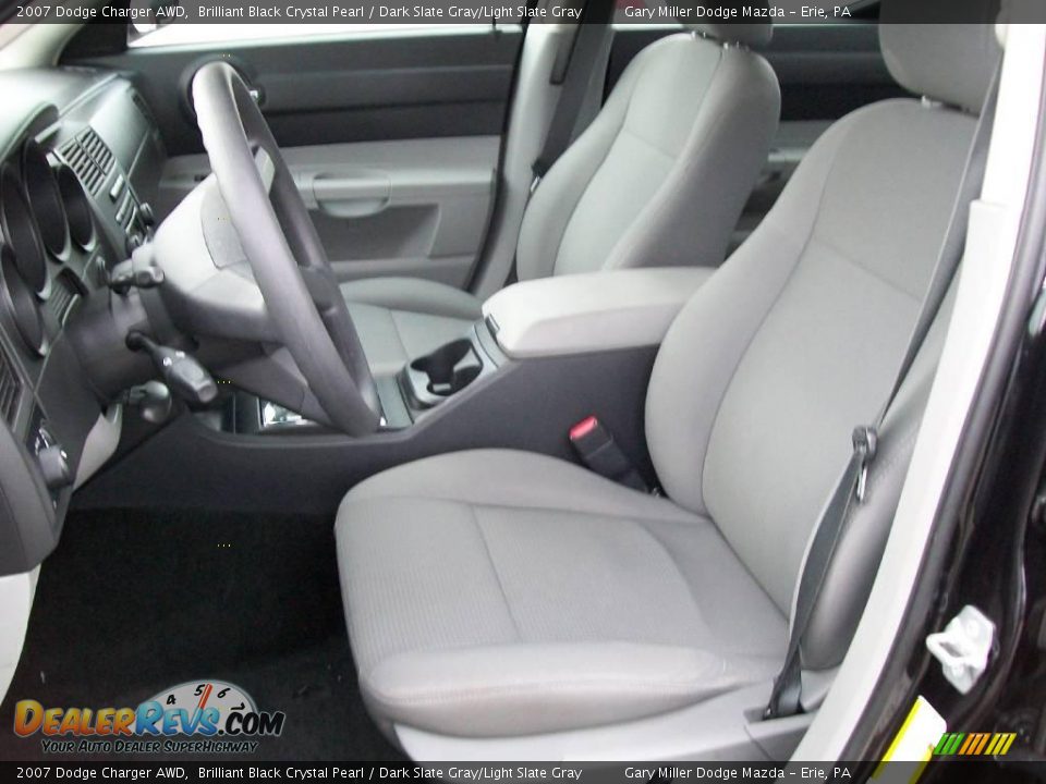 2007 Dodge Charger AWD Brilliant Black Crystal Pearl / Dark Slate Gray/Light Slate Gray Photo #12