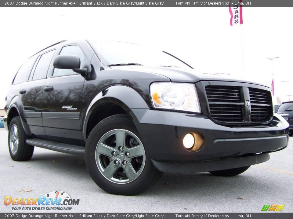 2007 Dodge Durango Night Runner 4x4 Brilliant Black / Dark Slate Gray/Light Slate Gray Photo #1