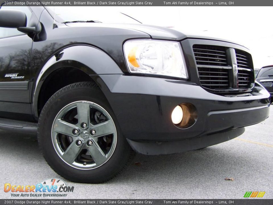 2007 Dodge Durango Night Runner 4x4 Brilliant Black / Dark Slate Gray/Light Slate Gray Photo #2