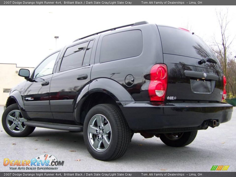 2007 Dodge Durango Night Runner 4x4 Brilliant Black / Dark Slate Gray/Light Slate Gray Photo #4