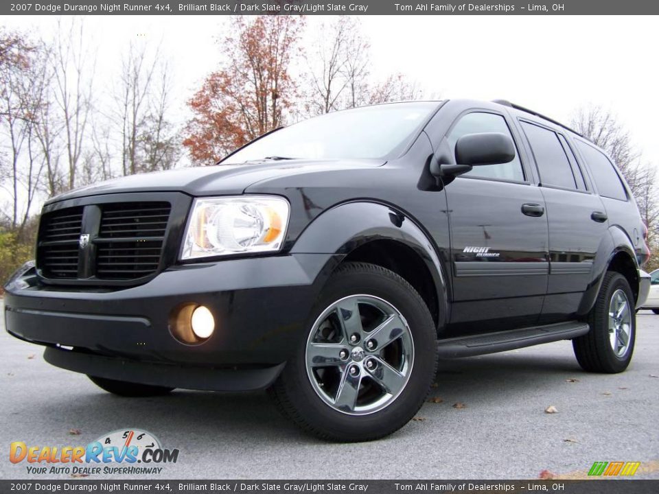 2007 Dodge Durango Night Runner 4x4 Brilliant Black / Dark Slate Gray/Light Slate Gray Photo #5