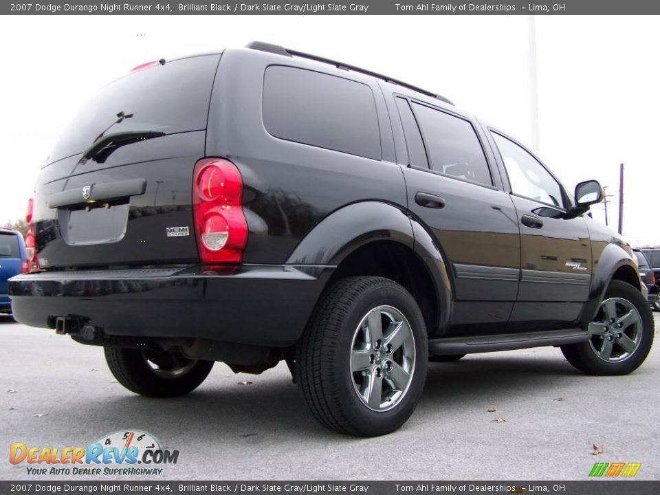 2007 Dodge Durango Night Runner 4x4 Brilliant Black / Dark Slate Gray/Light Slate Gray Photo #8