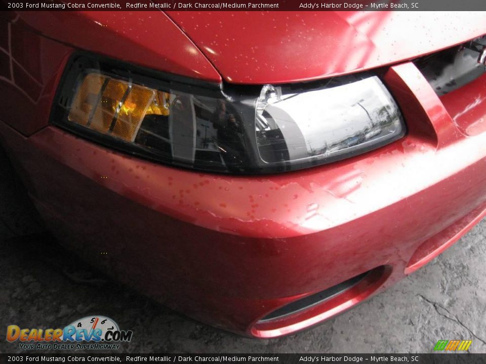 2003 Ford Mustang Cobra Convertible Redfire Metallic / Dark Charcoal/Medium Parchment Photo #6