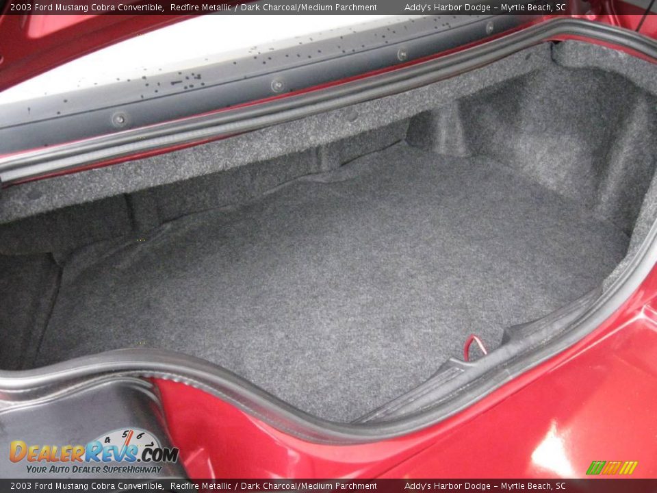 2003 Ford Mustang Cobra Convertible Redfire Metallic / Dark Charcoal/Medium Parchment Photo #11