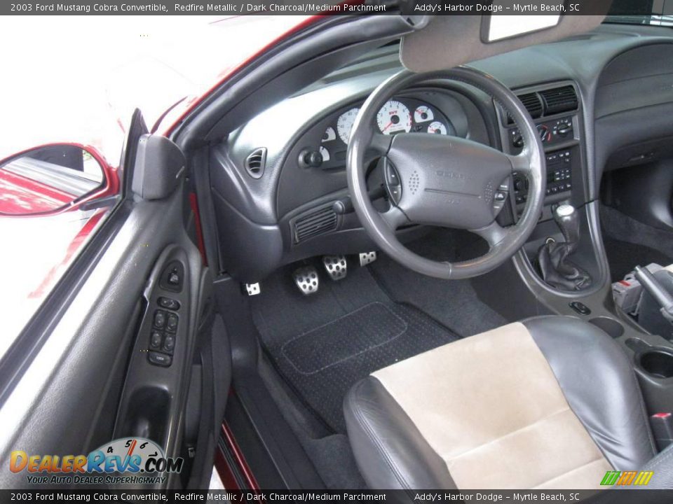 2003 Ford Mustang Cobra Convertible Redfire Metallic / Dark Charcoal/Medium Parchment Photo #15