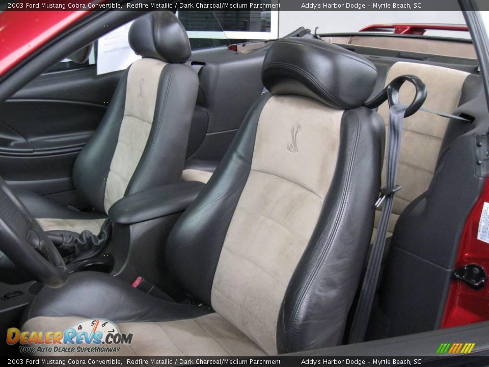 2003 Ford Mustang Cobra Convertible Redfire Metallic / Dark Charcoal/Medium Parchment Photo #16