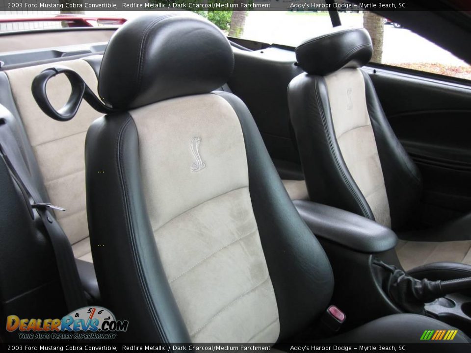 2003 Ford Mustang Cobra Convertible Redfire Metallic / Dark Charcoal/Medium Parchment Photo #20