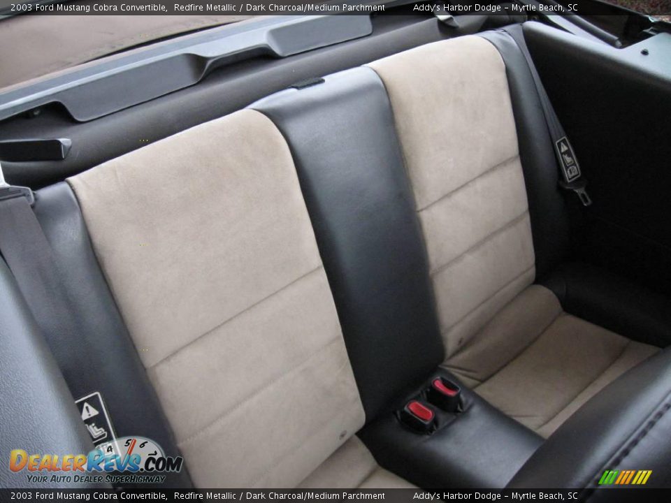 2003 Ford Mustang Cobra Convertible Redfire Metallic / Dark Charcoal/Medium Parchment Photo #21