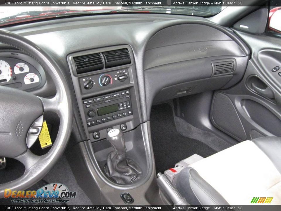 2003 Ford Mustang Cobra Convertible Redfire Metallic / Dark Charcoal/Medium Parchment Photo #23