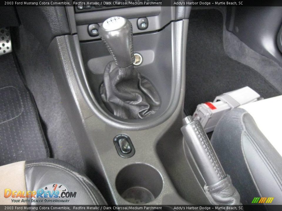 2003 Ford Mustang Cobra Convertible Redfire Metallic / Dark Charcoal/Medium Parchment Photo #29