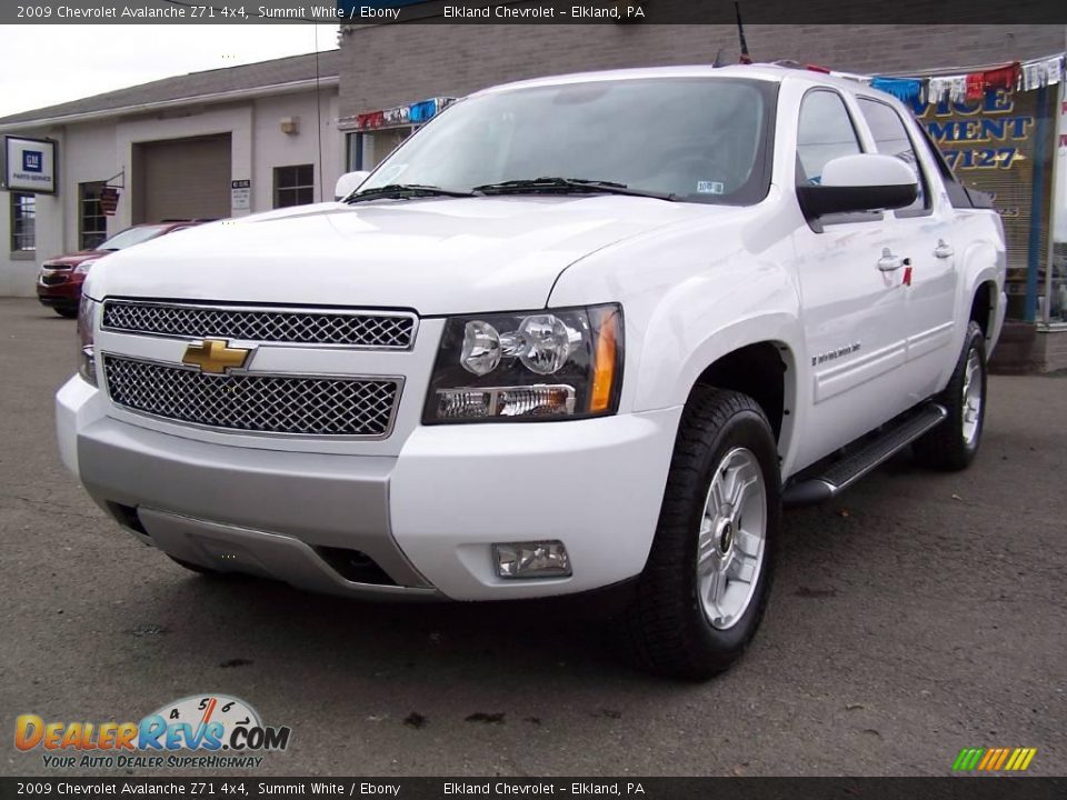 2009 Chevrolet Avalanche Z71 4x4 Summit White / Ebony Photo #3