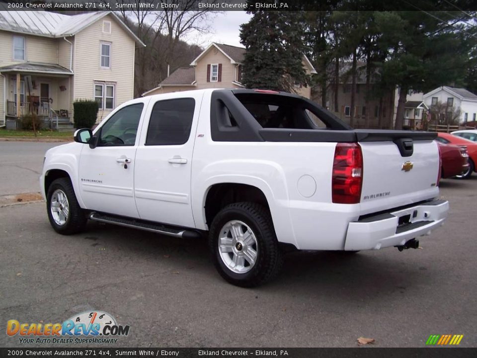 2009 Chevrolet Avalanche Z71 4x4 Summit White / Ebony Photo #5