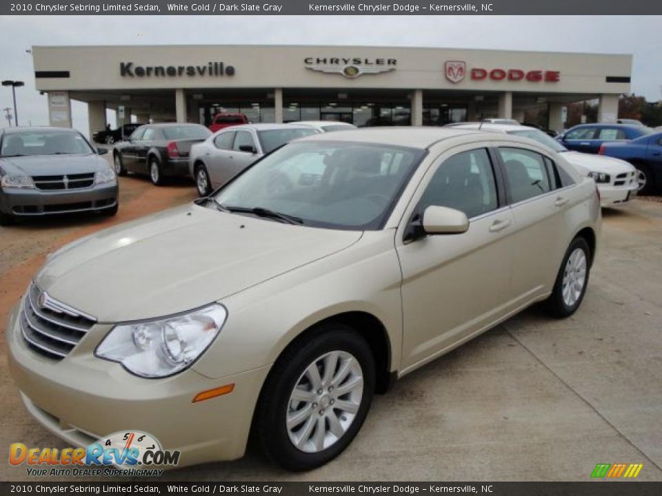 2010 Chrysler Sebring Limited Sedan White Gold / Dark Slate Gray Photo #1