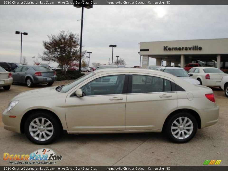 2010 Chrysler Sebring Limited Sedan White Gold / Dark Slate Gray Photo #2