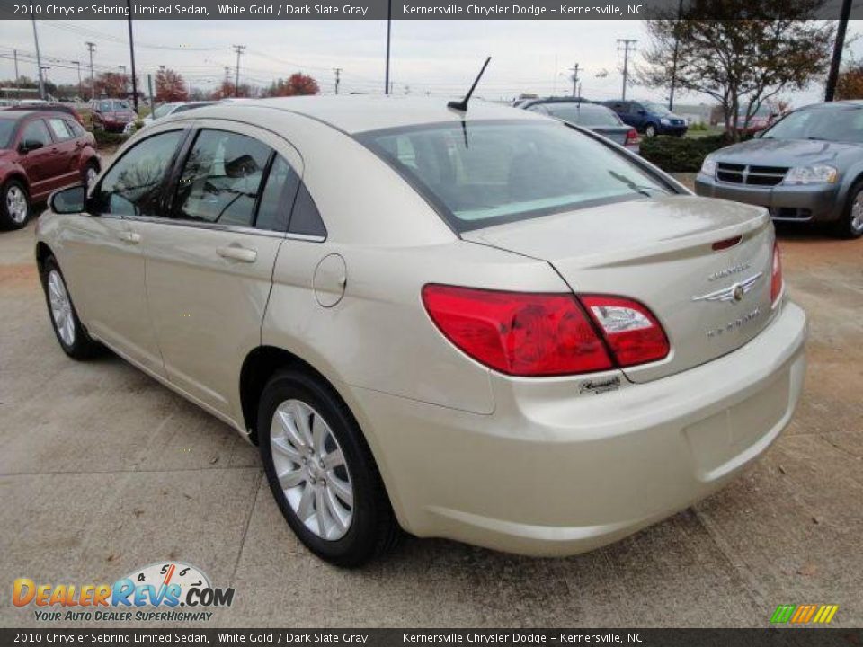 2010 Chrysler Sebring Limited Sedan White Gold / Dark Slate Gray Photo #3