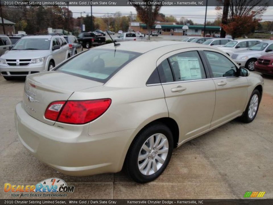 2010 Chrysler Sebring Limited Sedan White Gold / Dark Slate Gray Photo #5