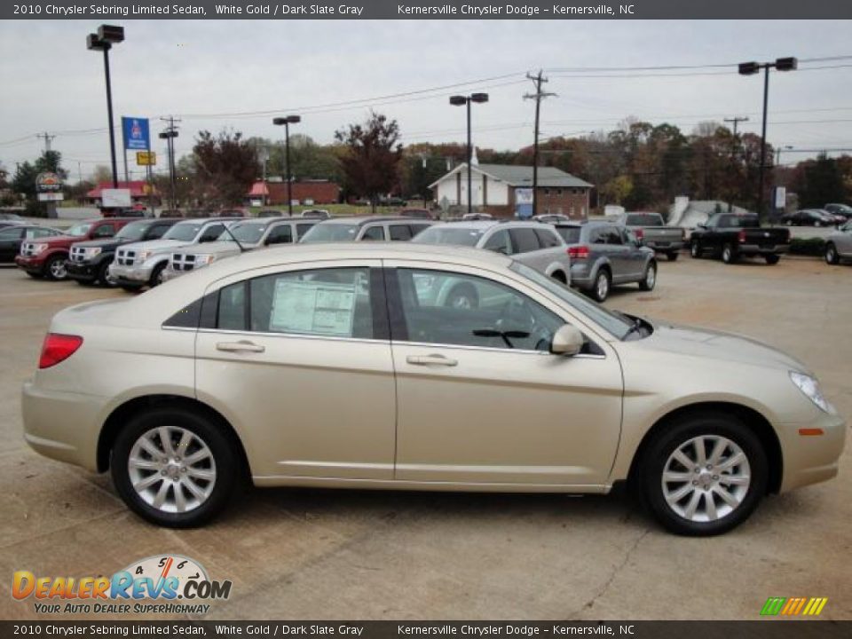 2010 Chrysler Sebring Limited Sedan White Gold / Dark Slate Gray Photo #6