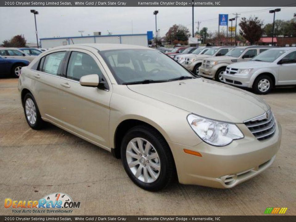2010 Chrysler Sebring Limited Sedan White Gold / Dark Slate Gray Photo #7