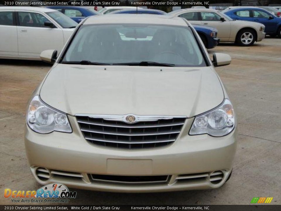 2010 Chrysler Sebring Limited Sedan White Gold / Dark Slate Gray Photo #8