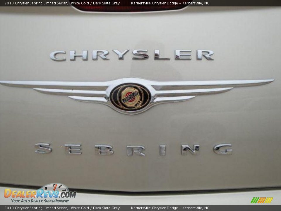 2010 Chrysler Sebring Limited Sedan White Gold / Dark Slate Gray Photo #9