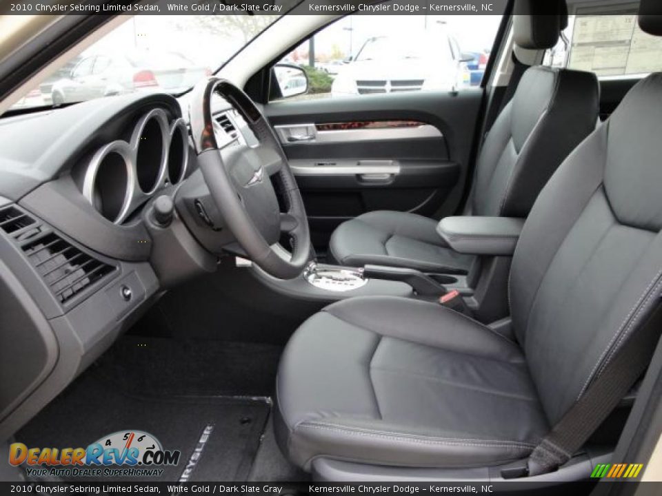 2010 Chrysler Sebring Limited Sedan White Gold / Dark Slate Gray Photo #12