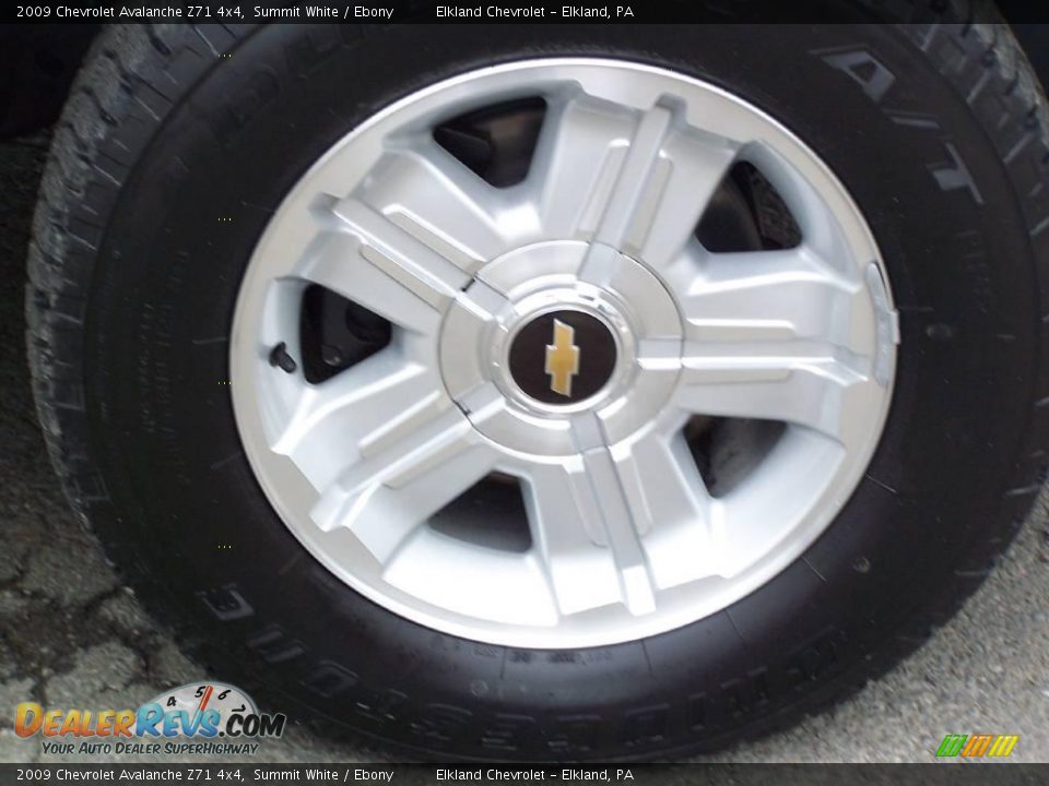 2009 Chevrolet Avalanche Z71 4x4 Summit White / Ebony Photo #31