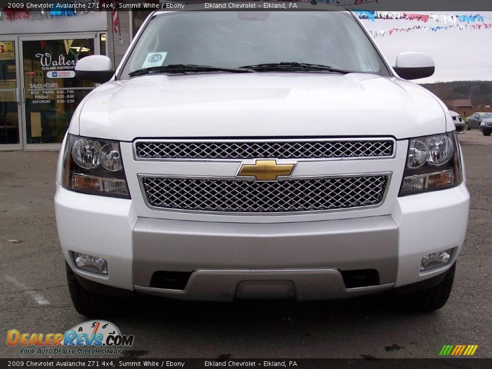 2009 Chevrolet Avalanche Z71 4x4 Summit White / Ebony Photo #33