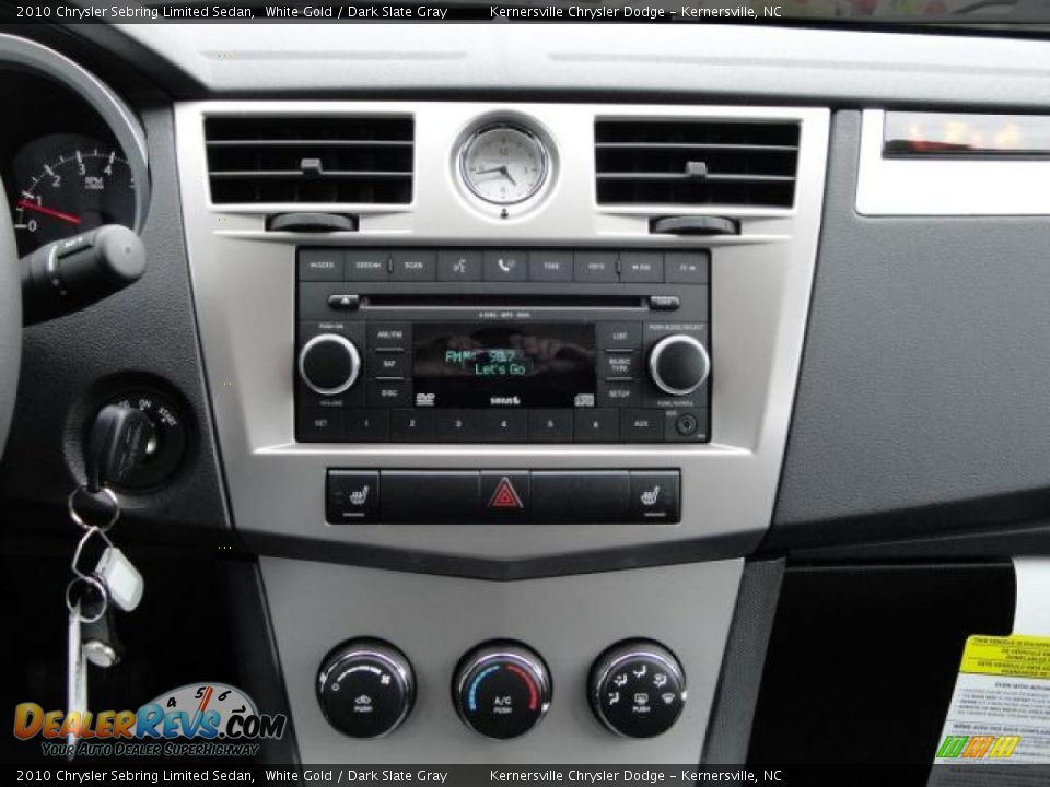 2010 Chrysler Sebring Limited Sedan White Gold / Dark Slate Gray Photo #20