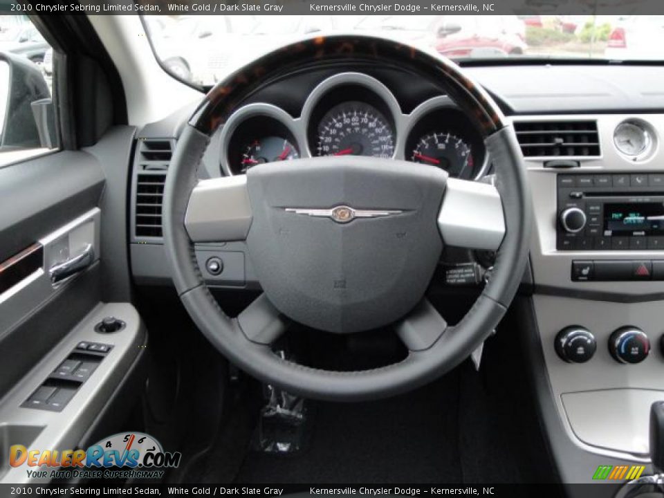 2010 Chrysler Sebring Limited Sedan White Gold / Dark Slate Gray Photo #21