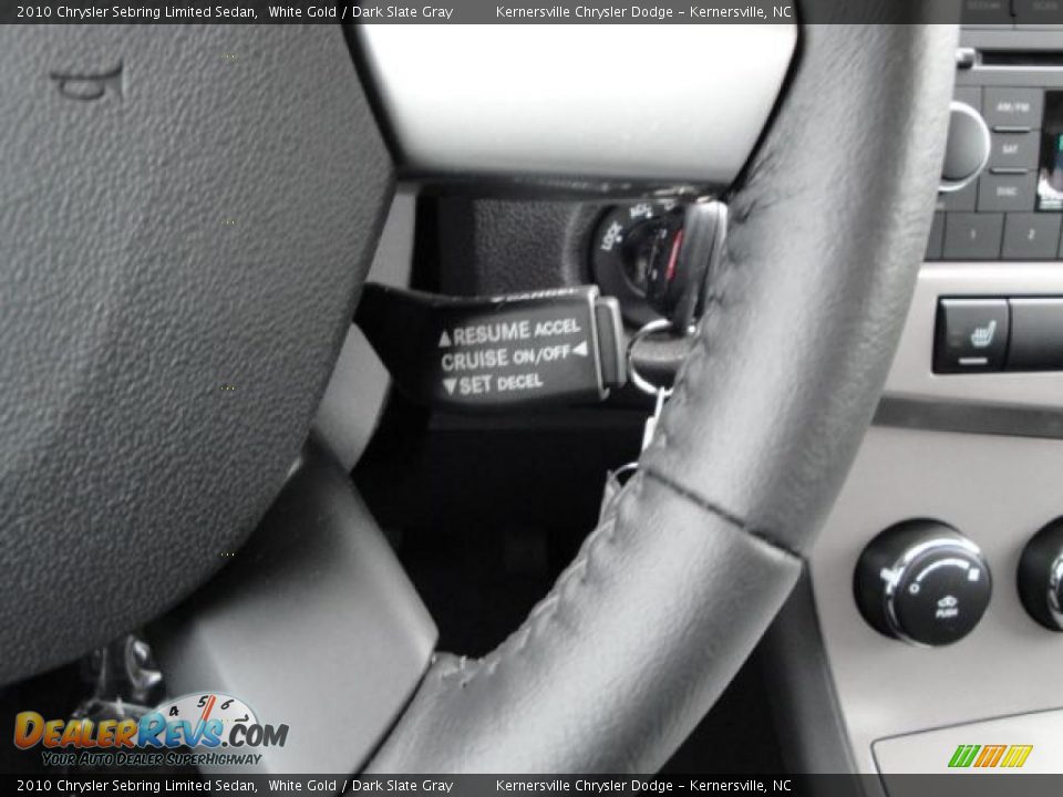 2010 Chrysler Sebring Limited Sedan White Gold / Dark Slate Gray Photo #22