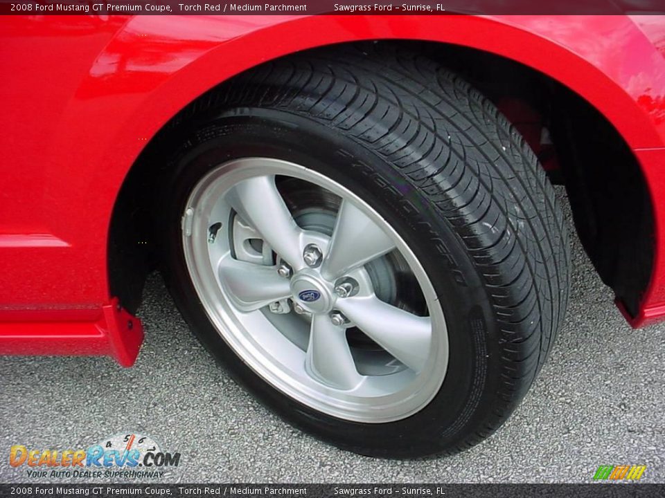 2008 Ford Mustang GT Premium Coupe Torch Red / Medium Parchment Photo #15