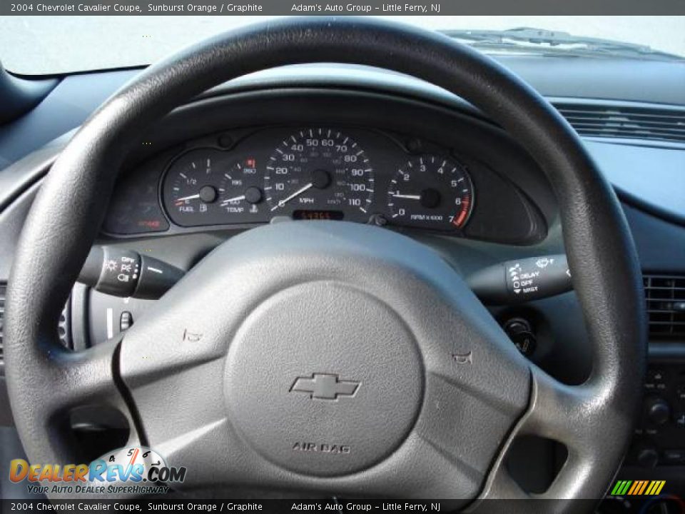 2004 Chevrolet Cavalier Coupe Sunburst Orange / Graphite Photo #16