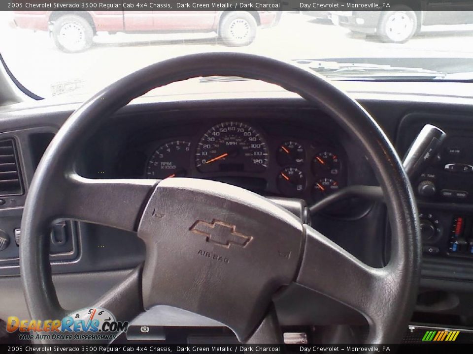 2005 Chevrolet Silverado 3500 Regular Cab 4x4 Chassis Dark Green Metallic / Dark Charcoal Photo #8