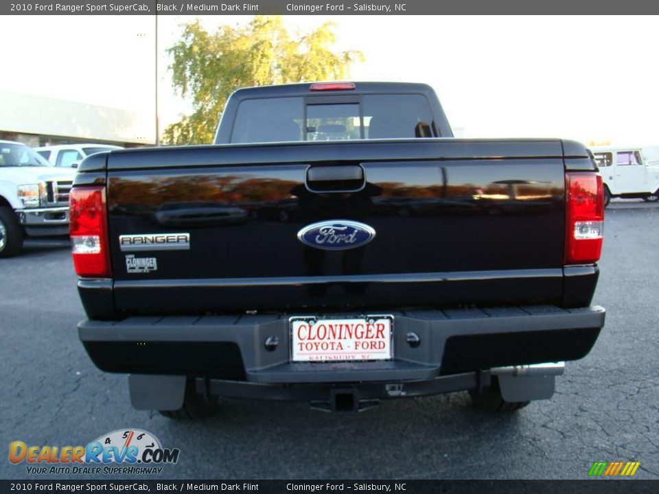 2010 Ford Ranger Sport SuperCab Black / Medium Dark Flint Photo #4