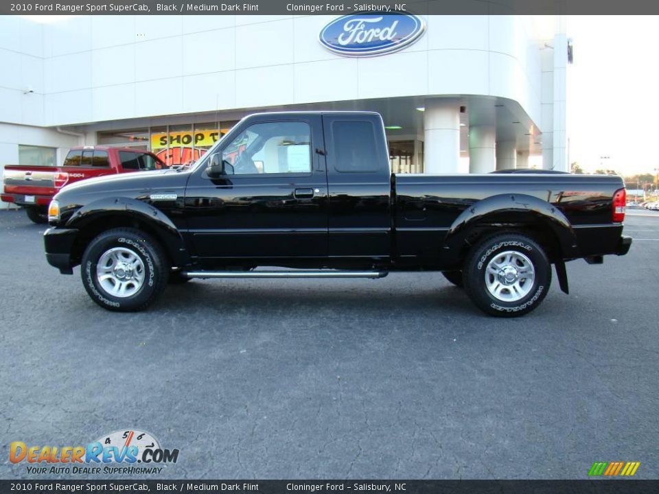 2010 Ford Ranger Sport SuperCab Black / Medium Dark Flint Photo #5