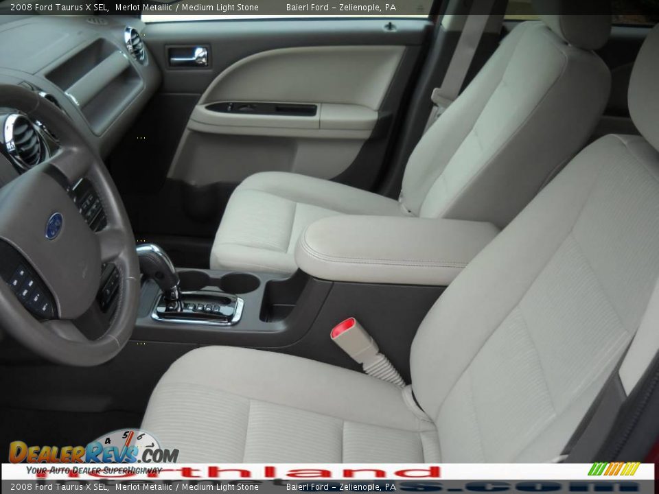 2008 Ford Taurus X SEL Merlot Metallic / Medium Light Stone Photo #11