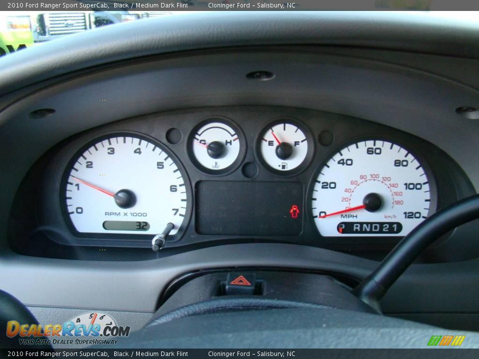 2010 Ford Ranger Sport SuperCab Black / Medium Dark Flint Photo #17