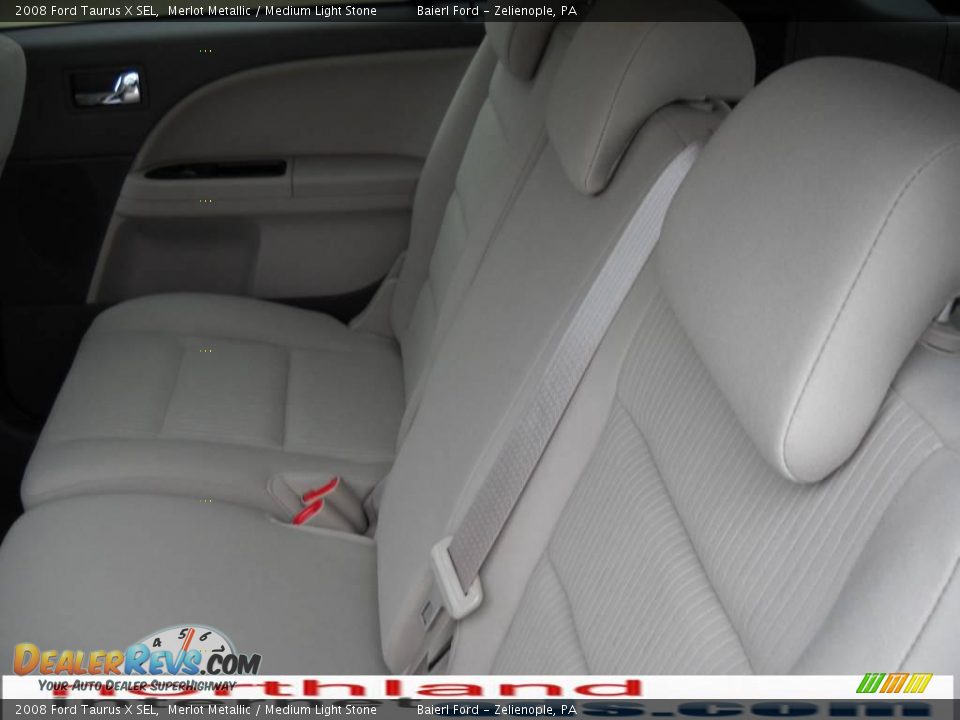 2008 Ford Taurus X SEL Merlot Metallic / Medium Light Stone Photo #15