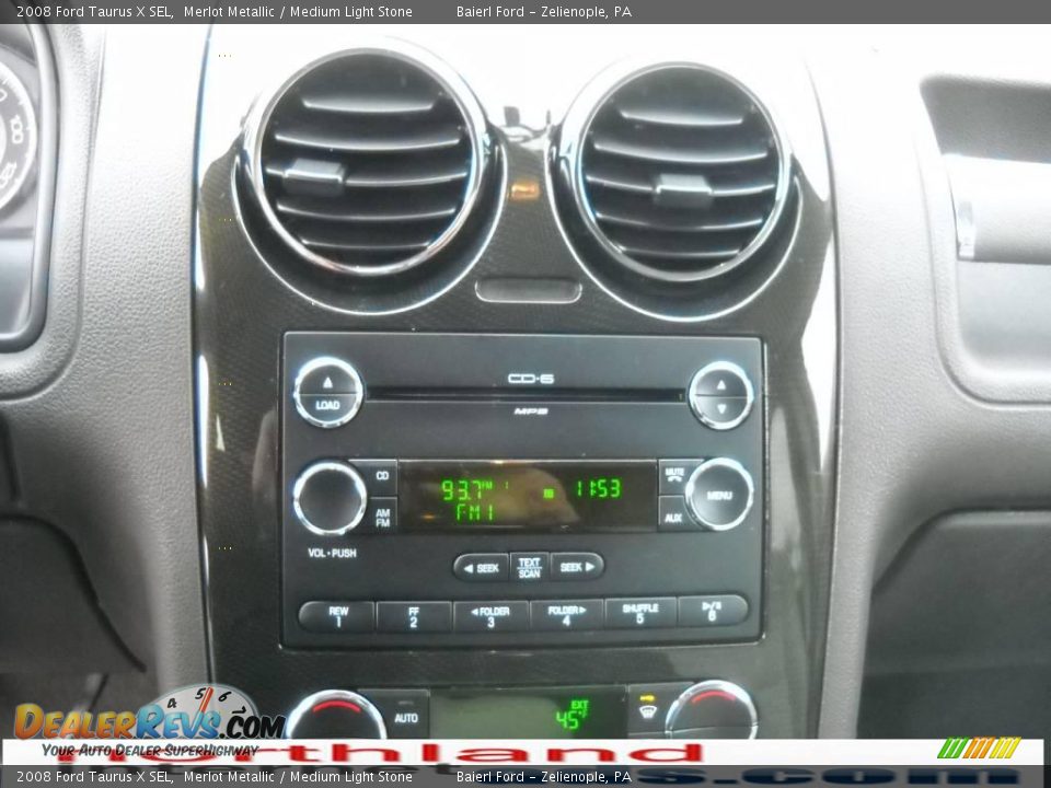 2008 Ford Taurus X SEL Merlot Metallic / Medium Light Stone Photo #17