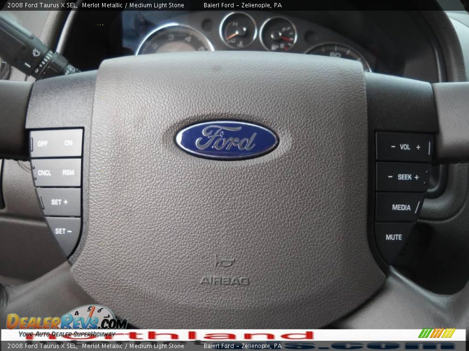2008 Ford Taurus X SEL Merlot Metallic / Medium Light Stone Photo #19