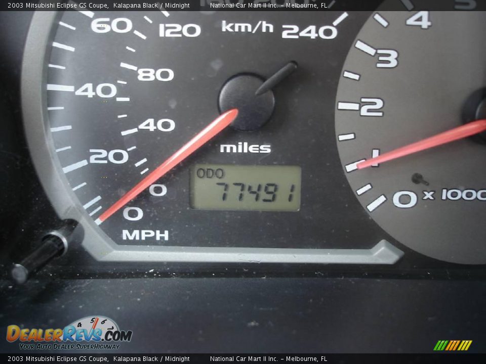 2003 Mitsubishi Eclipse GS Coupe Kalapana Black / Midnight Photo #12