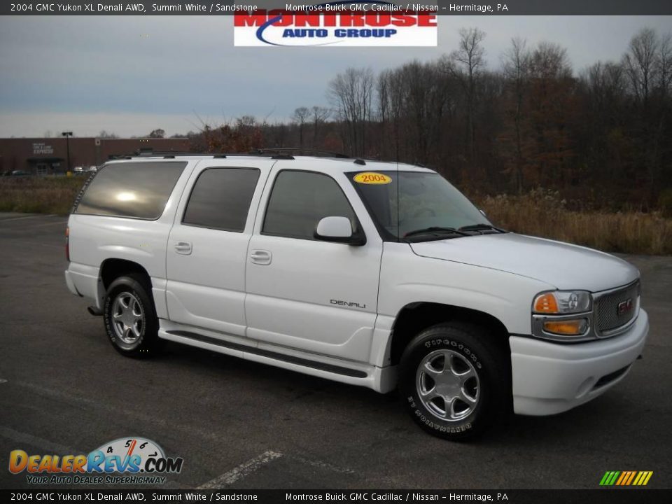 2004 GMC Yukon XL Denali AWD Summit White / Sandstone Photo #20