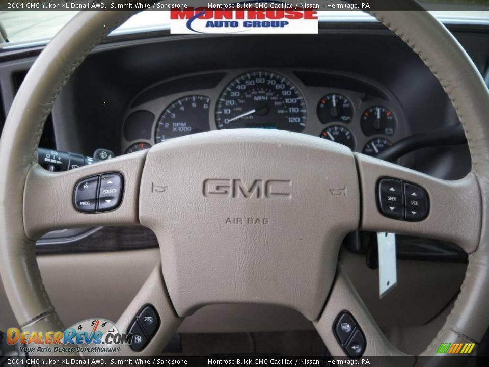 2004 GMC Yukon XL Denali AWD Summit White / Sandstone Photo #29