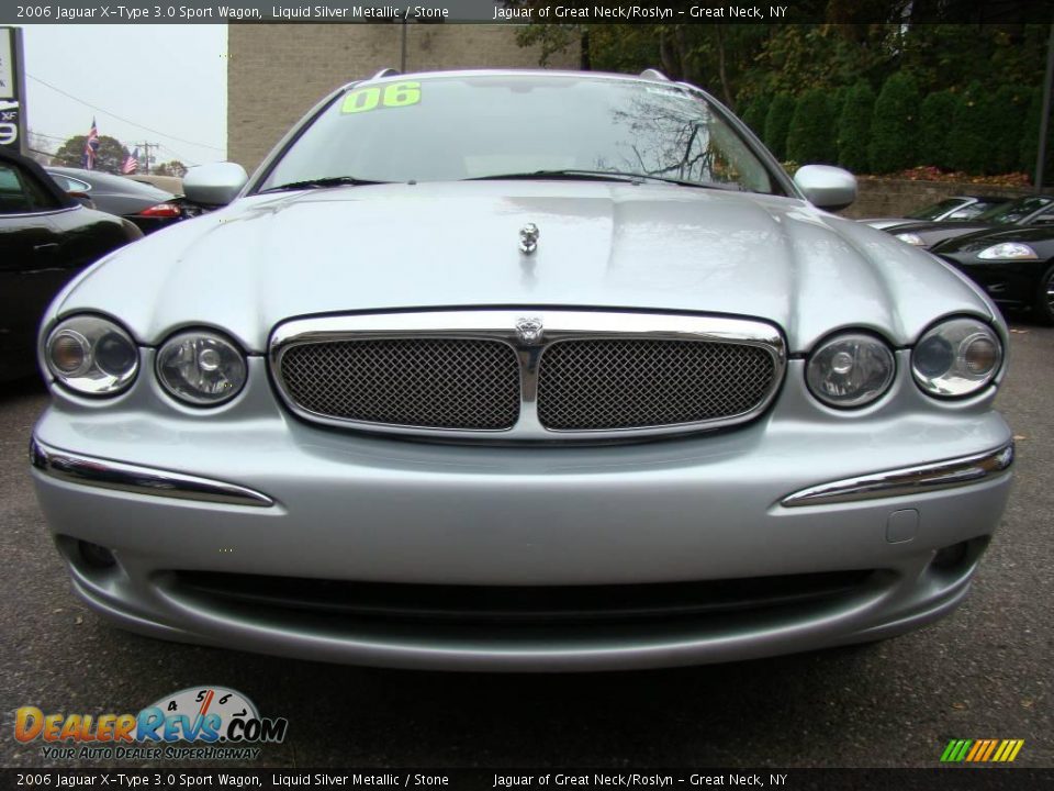 2006 Jaguar X-Type 3.0 Sport Wagon Liquid Silver Metallic / Stone Photo #2
