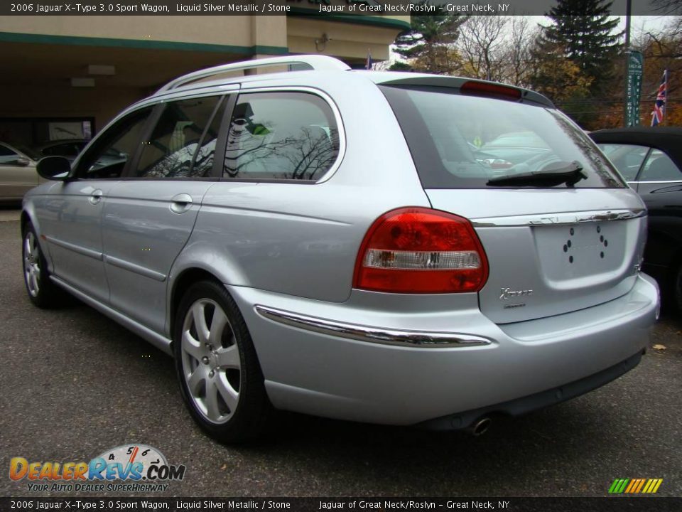 2006 Jaguar X-Type 3.0 Sport Wagon Liquid Silver Metallic / Stone Photo #4