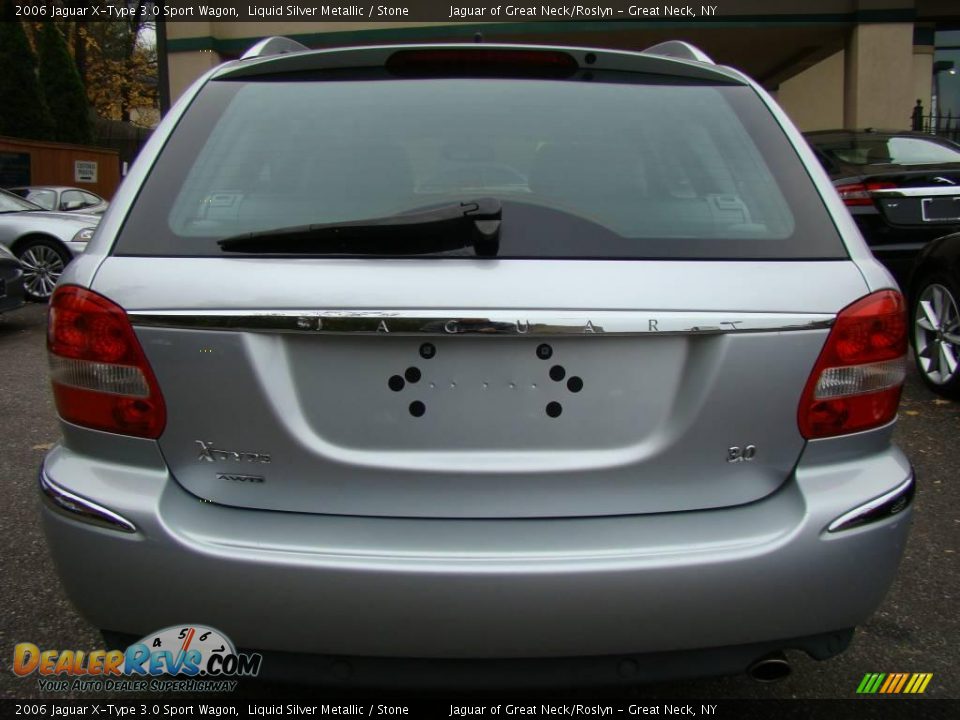 2006 Jaguar X-Type 3.0 Sport Wagon Liquid Silver Metallic / Stone Photo #5