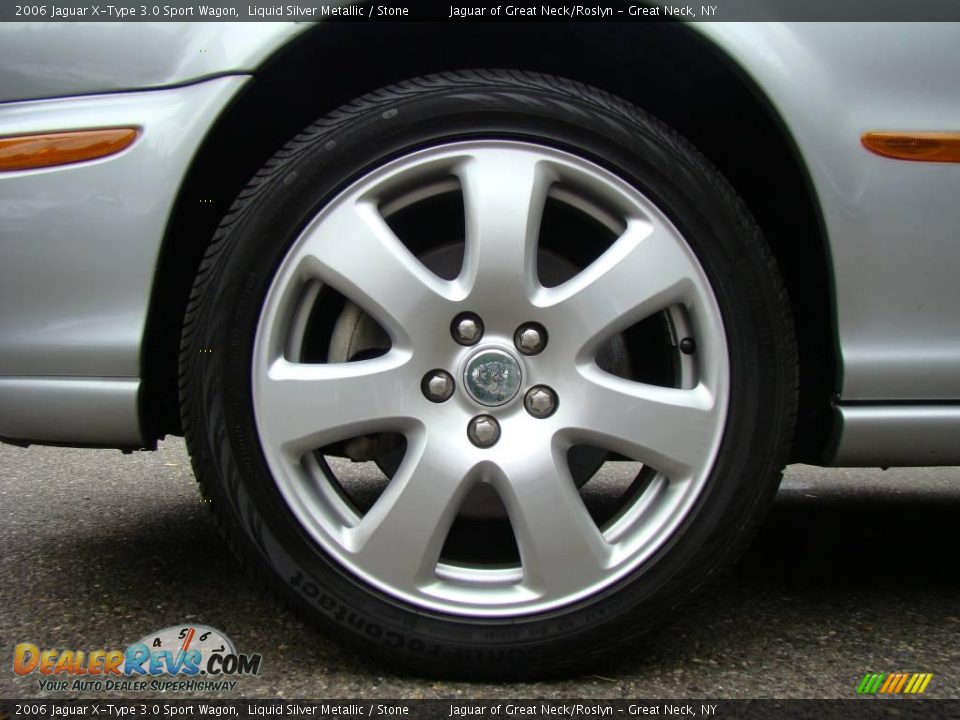 2006 Jaguar X-Type 3.0 Sport Wagon Liquid Silver Metallic / Stone Photo #7