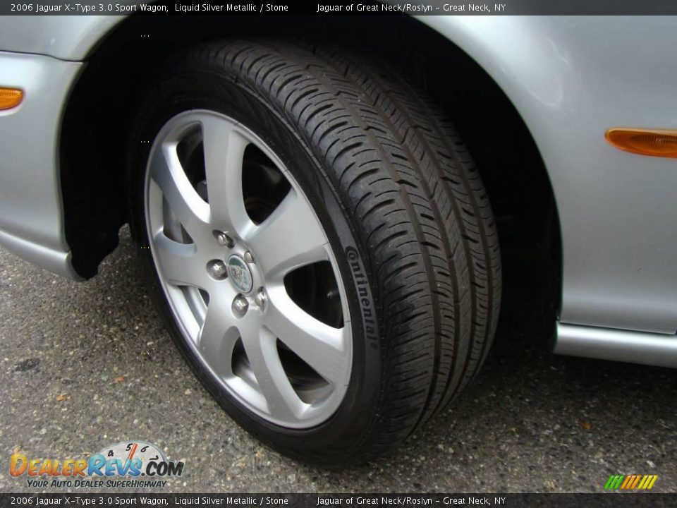 2006 Jaguar X-Type 3.0 Sport Wagon Liquid Silver Metallic / Stone Photo #8