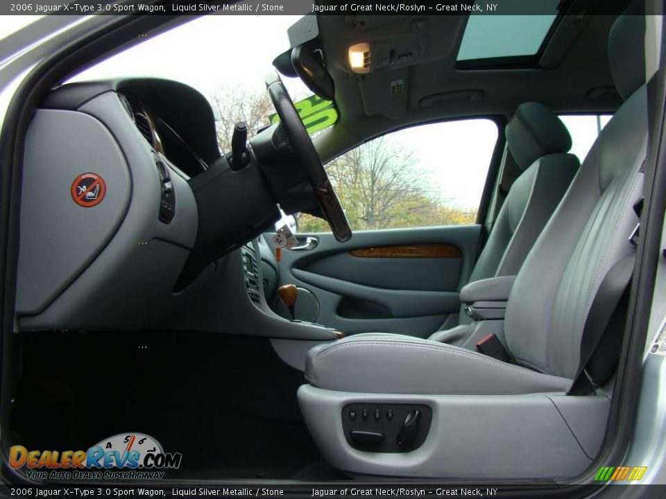 2006 Jaguar X-Type 3.0 Sport Wagon Liquid Silver Metallic / Stone Photo #11